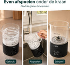 Vivid Green Glazen Melkopschuimer - 400ML