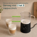Vivid Green Glazen Melkopschuimer - 400ML