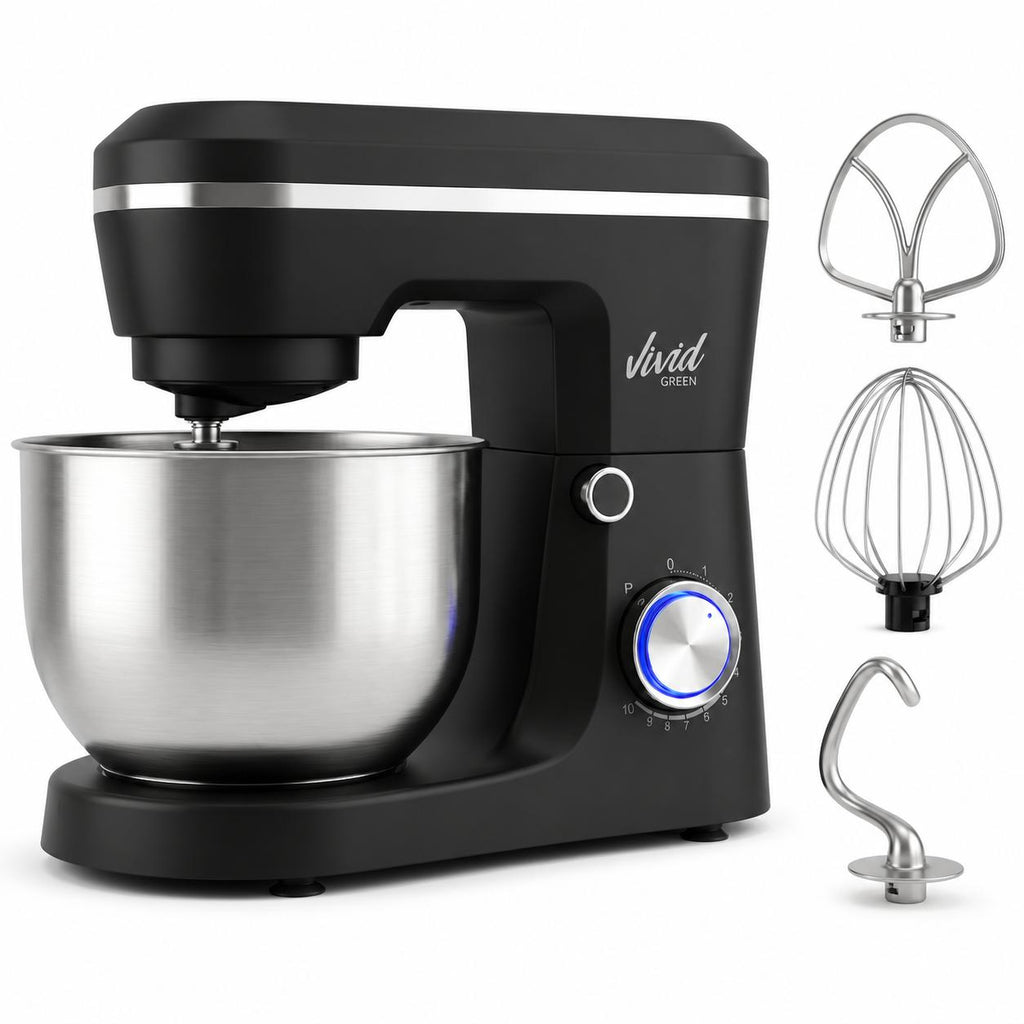 Robot pâtissier Vivid Green 1500W - bol mélangeur de 3,8L