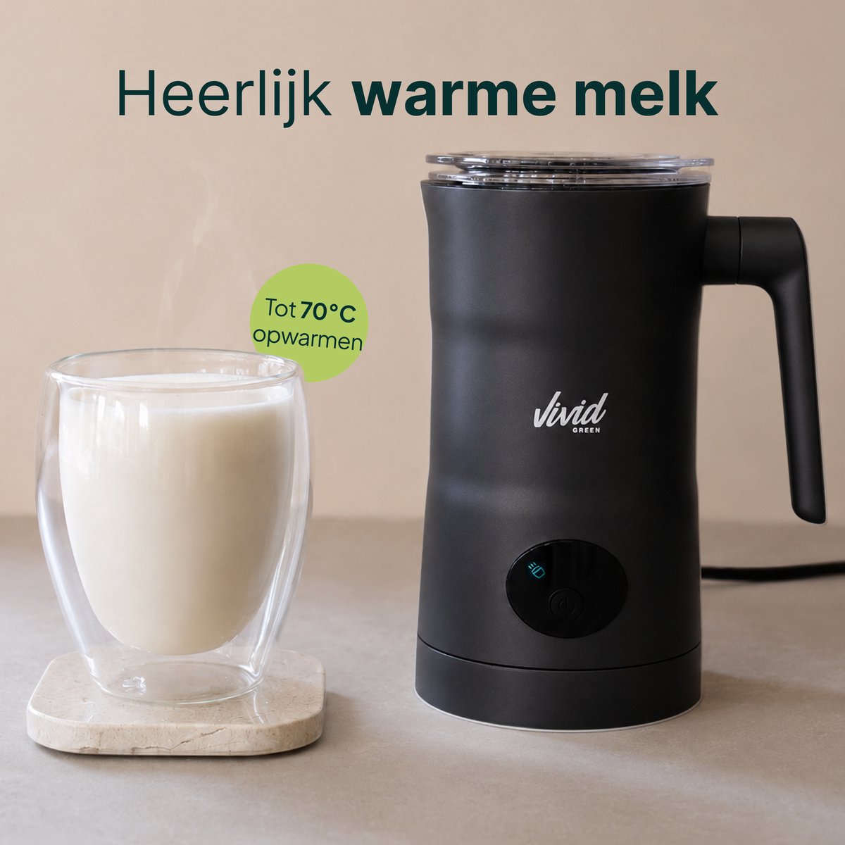 Vivid Green Melkopschuimer - 350ML