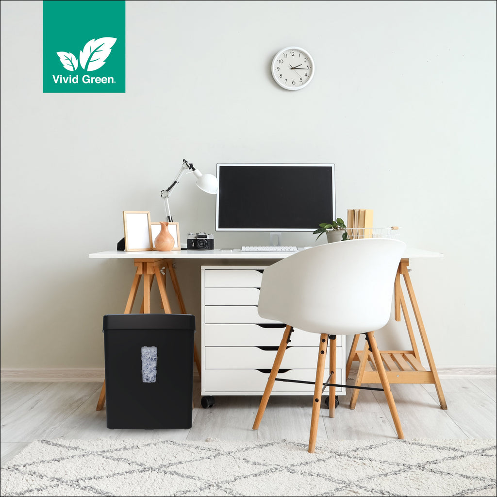 Déchiqueteuse de papier Vivid Green 13L - Noir