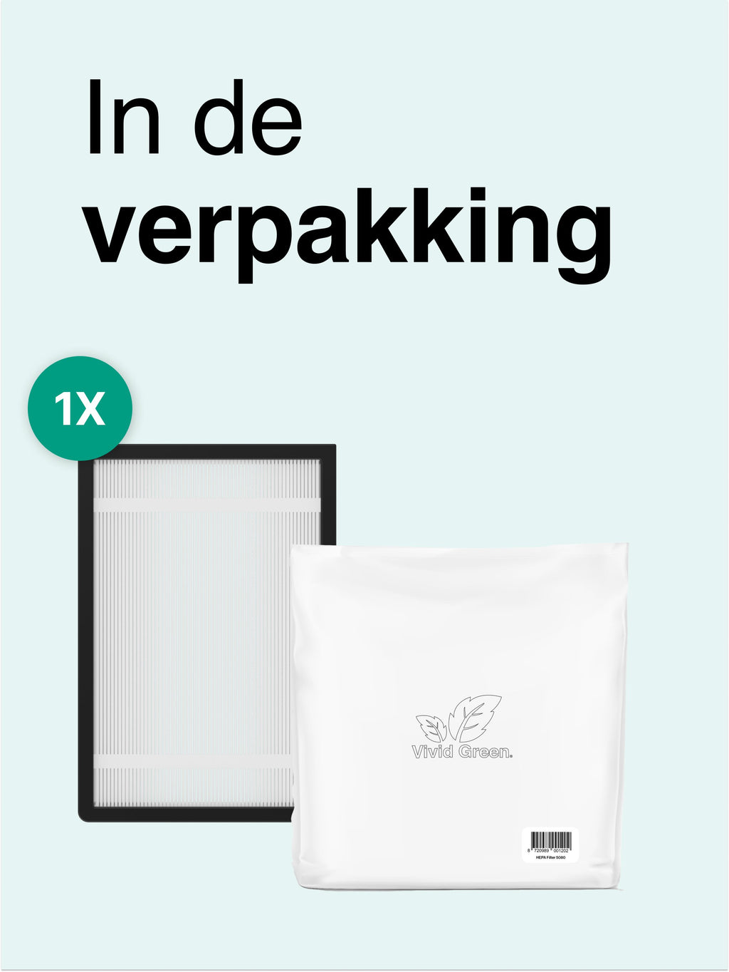 Filtre HEPA Vivid Green 5080