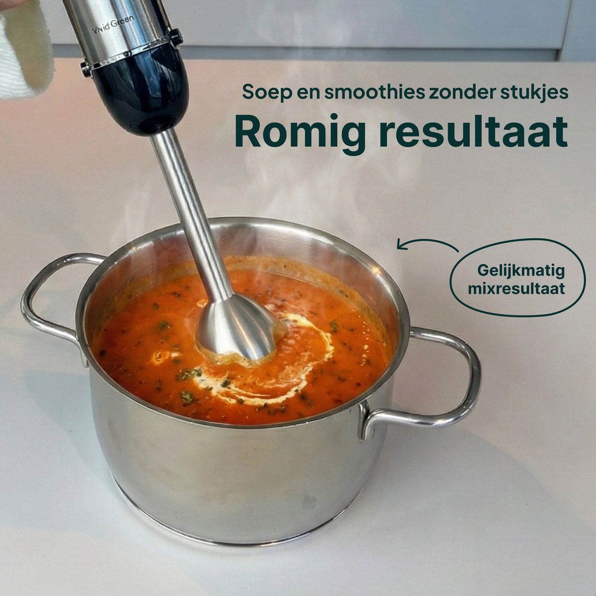 Vivid Green Staafmixer met Maatbeker