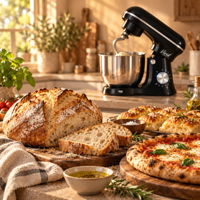 Pain et pizza