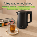 Vivid Green 2200W Waterkoker - Zwart