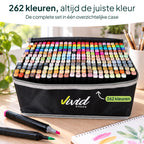 Vivid Green Twinmarkers 262 pièces - Marqueurs à alcool