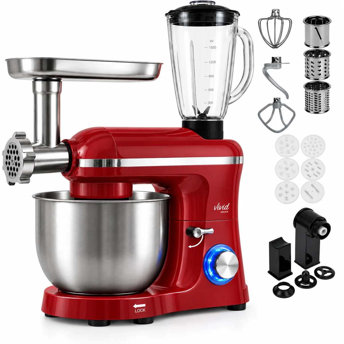 Vivid Green Keukenmachine Multifunctioneel